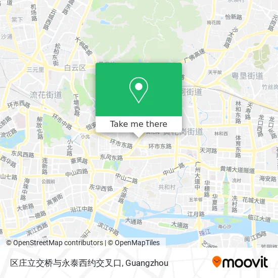 区庄立交桥与永泰西约交叉口 map