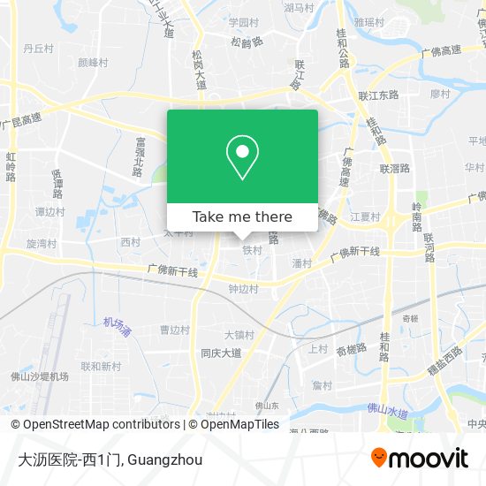 大沥医院-西1门 map