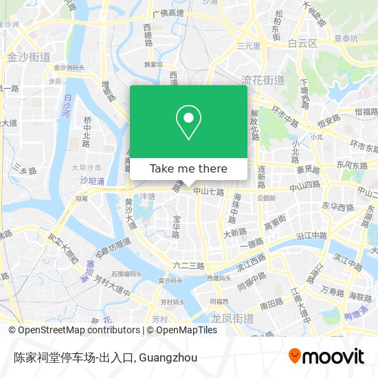陈家祠堂停车场-出入口 map