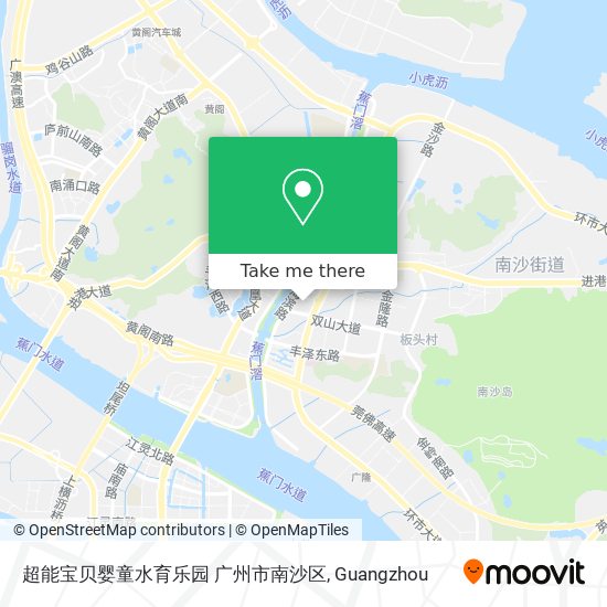 超能宝贝婴童水育乐园 广州市南沙区 map