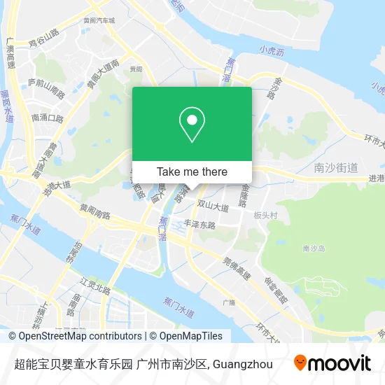 超能宝贝婴童水育乐园 广州市南沙区 map