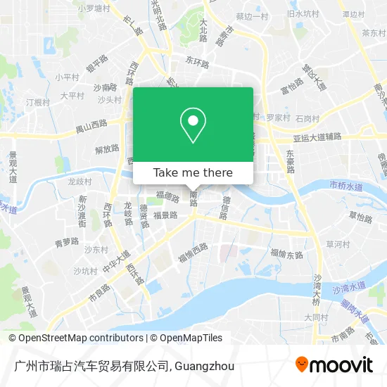 广州市瑞占汽车贸易有限公司 map