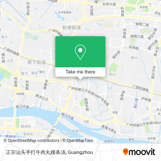 正宗汕头手打牛肉丸粿条汤 map