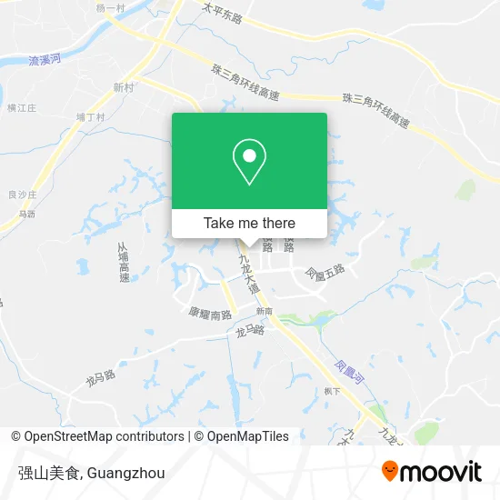 强山美食 map