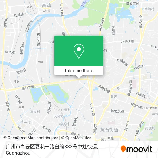 广州市白云区夏花一路自编333号中通快运 map
