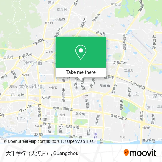 大千琴行（天河店） map