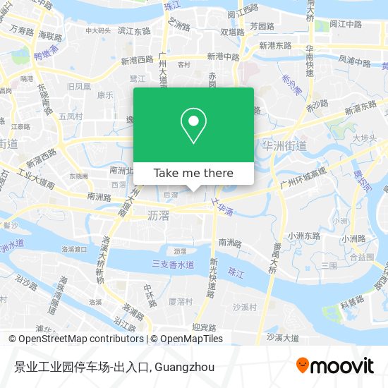 景业工业园停车场-出入口 map