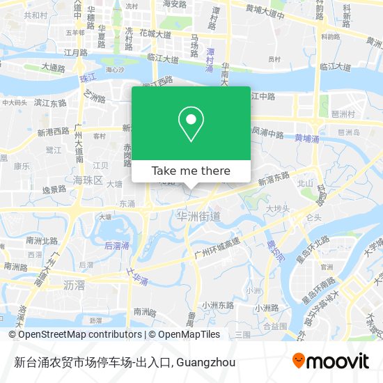 新台涌农贸市场停车场-出入口 map