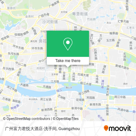 广州富力君悦大酒店-洗手间 map