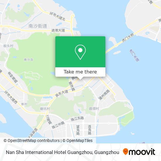 Nan Sha International Hotel Guangzhou map
