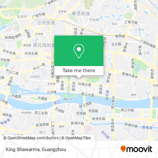 King Shawarma map