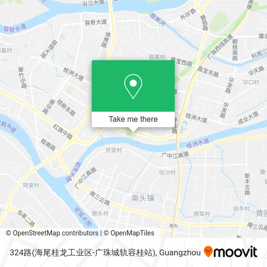 324路(海尾桂龙工业区-广珠城轨容桂站) map