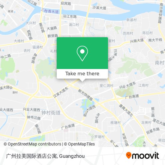 广州拉美国际酒店公寓 map
