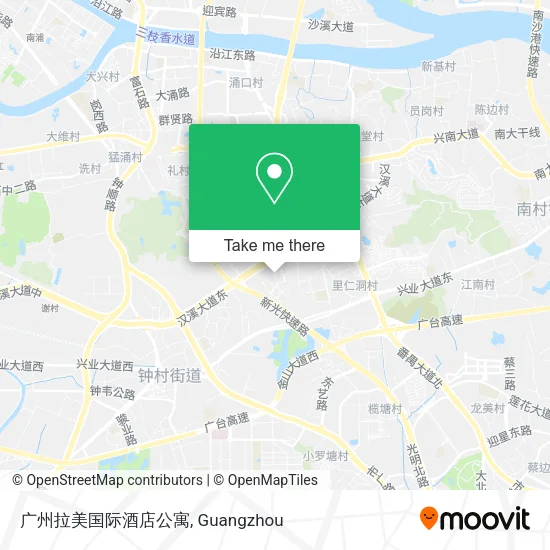 广州拉美国际酒店公寓 map
