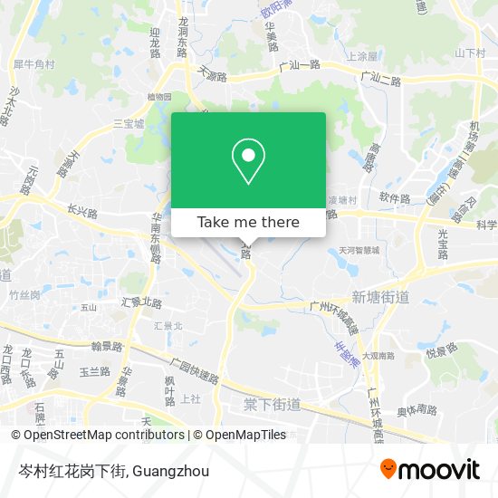 岑村红花岗下街 map