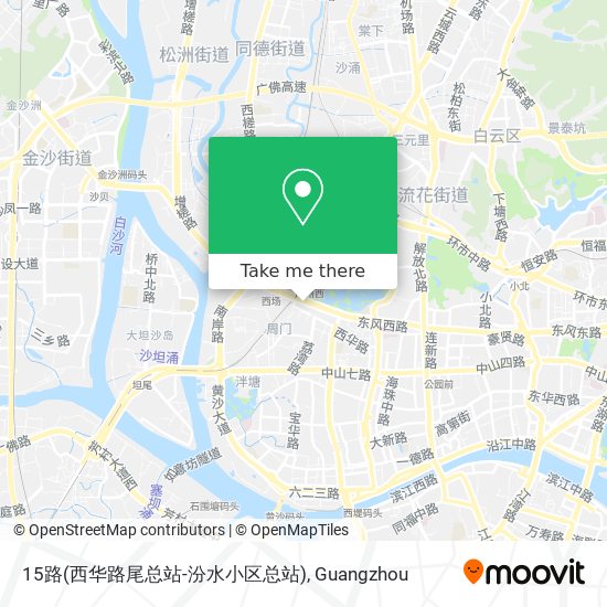15路(西华路尾总站-汾水小区总站) map