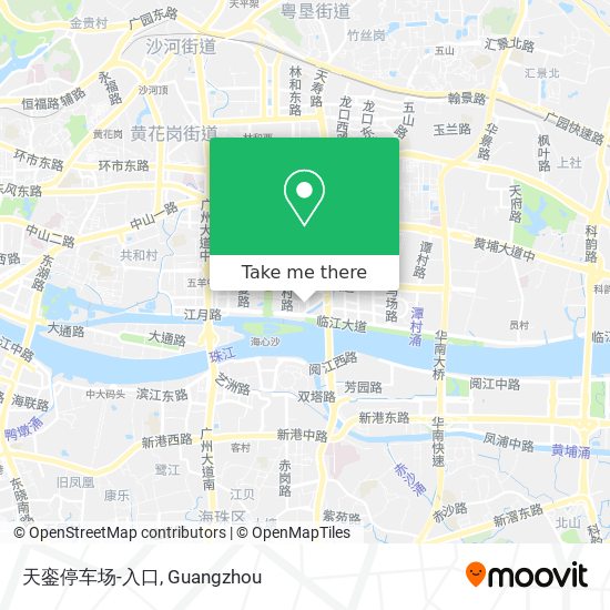 天銮停车场-入口 map