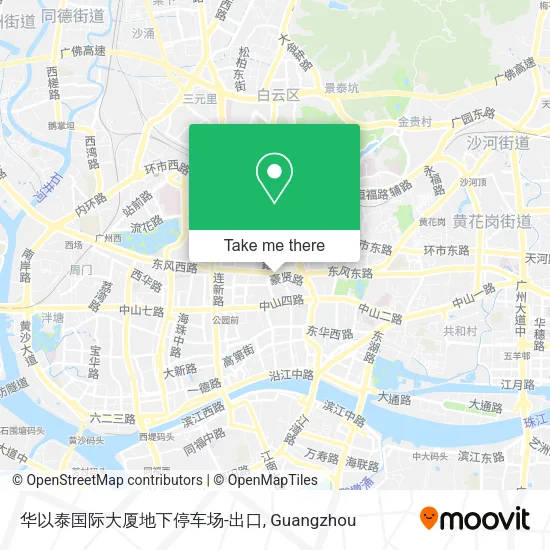 华以泰国际大厦地下停车场-出口 map