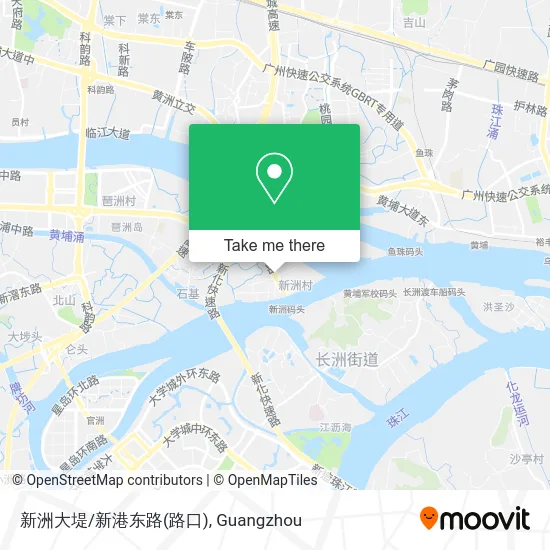 新洲大堤/新港东路(路口) map
