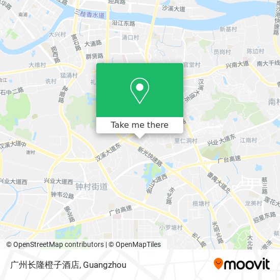 广州长隆橙子酒店 map