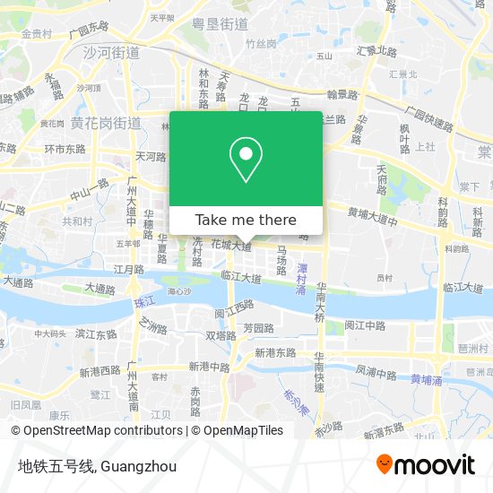 地铁五号线 map