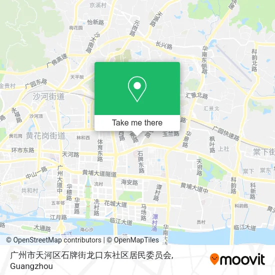 广州市天河区石牌街龙口东社区居民委员会 map