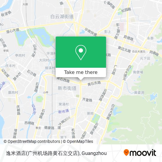 逸米酒店(广州机场路黄石立交店) map