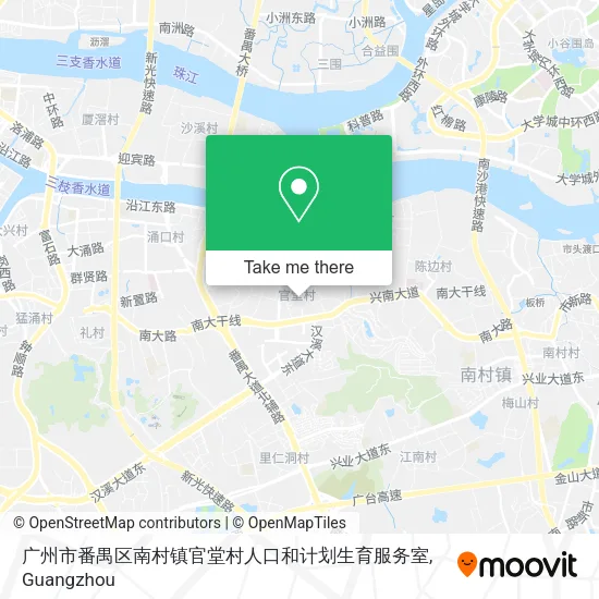 广州市番禺区南村镇官堂村人口和计划生育服务室 map