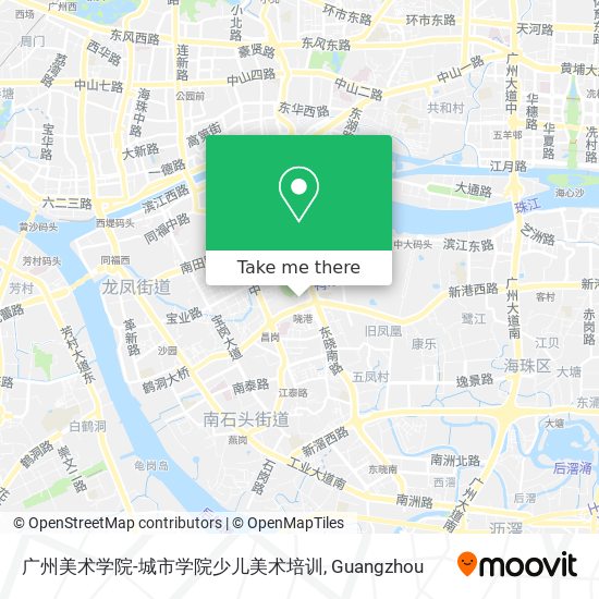 广州美术学院-城市学院少儿美术培训 map