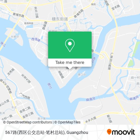 567路(西区公交总站-笔村总站) map