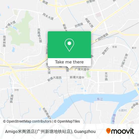Amigo米阁酒店(广州新塘地铁站店) map