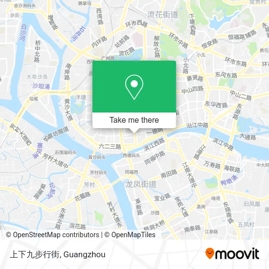 上下九步行街 map