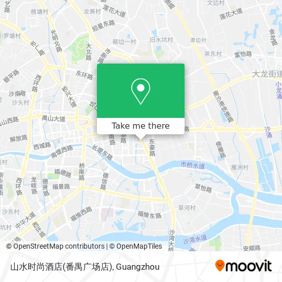 山水时尚酒店(番禺广场店) map