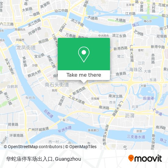 华蛇庙停车场出入口 map