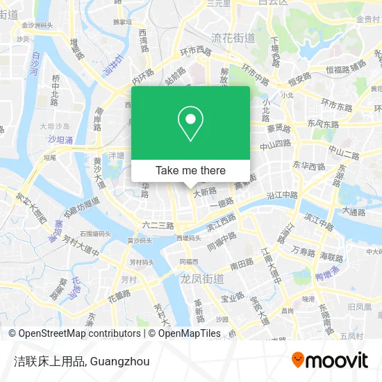 洁联床上用品 map