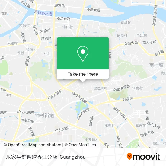 乐家生鲜锦绣香江分店 map