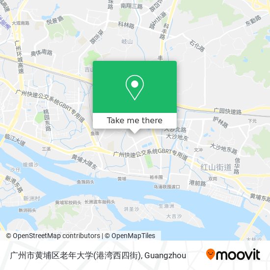 广州市黄埔区老年大学(港湾西四街) map