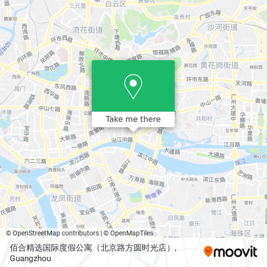 佰合精选国际度假公寓（北京路方圆时光店） map
