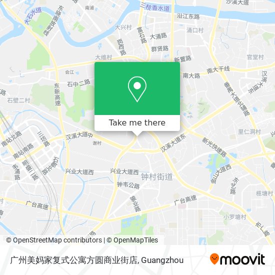 广州美妈家复式公寓方圆商业街店 map