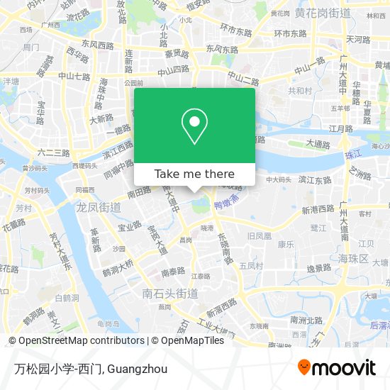 万松园小学-西门 map