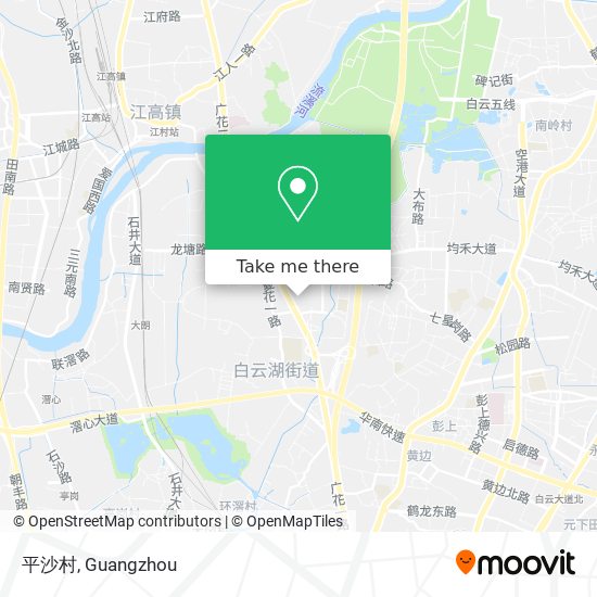 平沙村 map