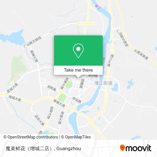 魔束鲜花（增城二店） map