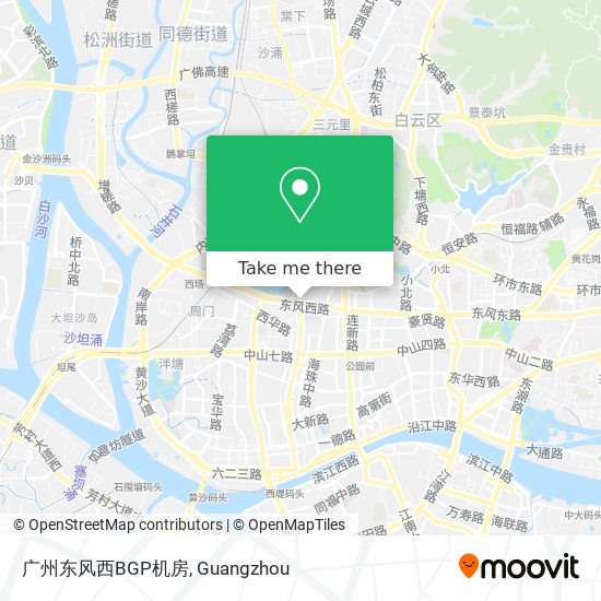 广州东风西BGP机房 map