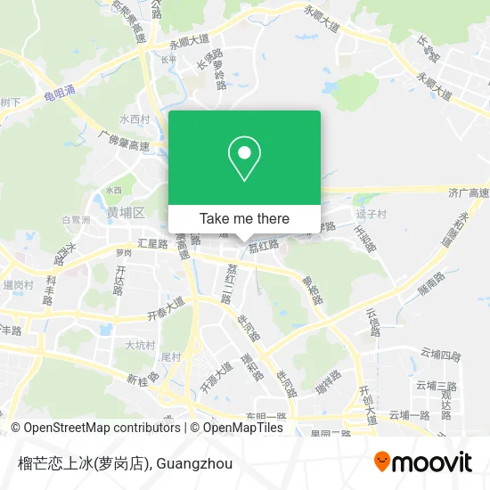 榴芒恋上冰(萝岗店) map
