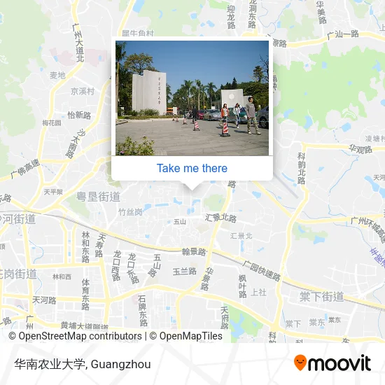 华南农业大学 map