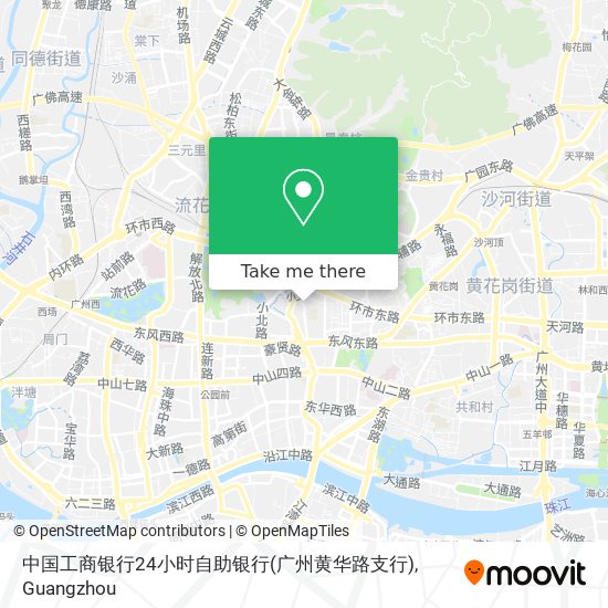 中国工商银行24小时自助银行(广州黄华路支行) map