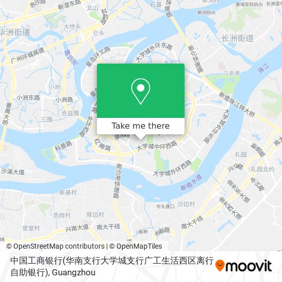 中国工商银行(华南支行大学城支行广工生活西区离行自助银行) map