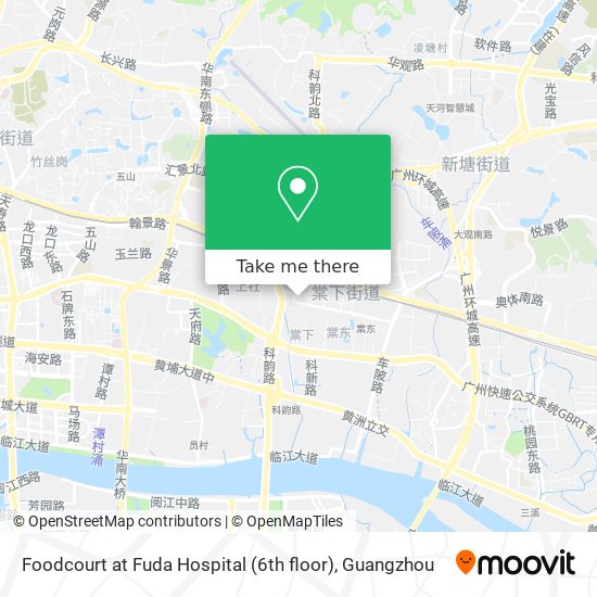 Foodcourt at Fuda Hospital (6th floor) map