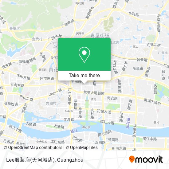 Lee服装店(天河城店) map