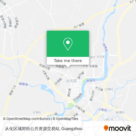 从化区城郊街公共资源交易站 map